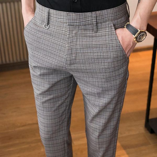 business casual slim fit men dress pant plaid classic vintage check suit trousers wedding pants mens 2021 formal office men's suits & b, White;black
business casual slim fit men dress pant plaid classic vintage check suit trousers wedding pants mens 2021 formal office men's suits & b, White;black
