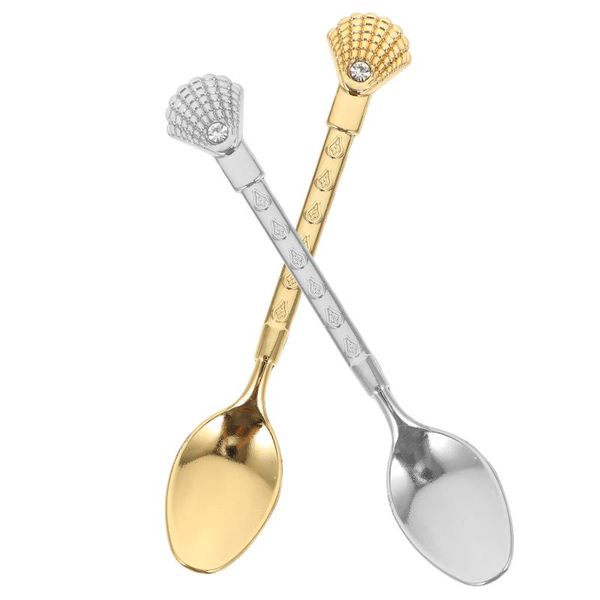 spoons 2pcs durable coffee dessert cake (assorted color) 
spoons 2pcs durable coffee dessert cake (assorted color)
