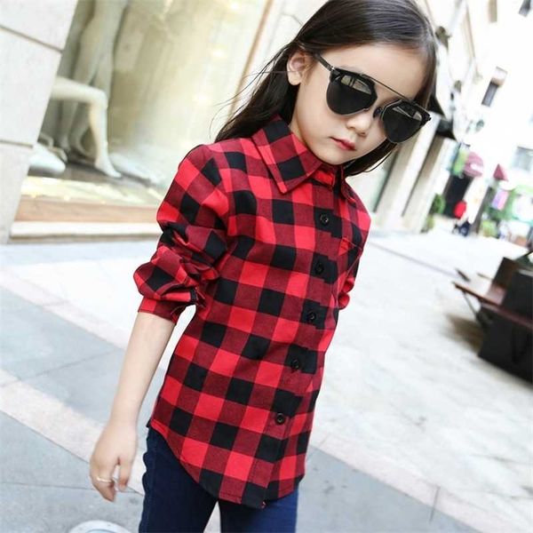 famli girls school plaid blouse spring autumn kids fashion cotton long sleeve blouses children boy red tee shirt 220125, White;black
famli girls school plaid blouse spring autumn kids fashion cotton long sleeve blouses children boy red tee shirt 220125, White;black