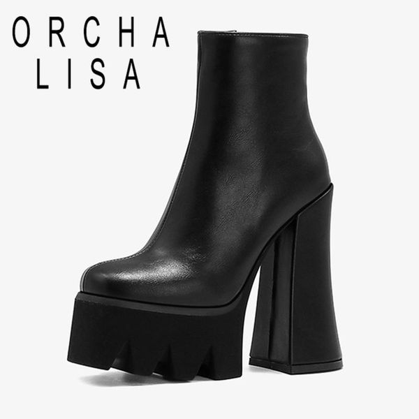 boots orchalisa womens chunky thick platfom ankle black super 15cm high heel shoes club botte femme
boots orchalisa womens chunky thick platfom ankle black super 15cm high heel shoes club botte femme