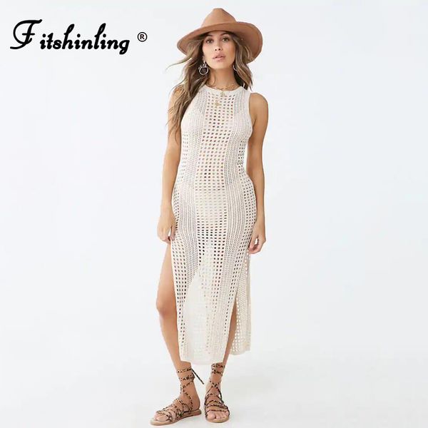 fitshinling bohemian vintage maxi dress summer knitted sundress hollow out bikini cover up beach swimwear split pareo
fitshinling bohemian vintage maxi dress summer knitted sundress hollow out bikini cover up beach swimwear split pareo