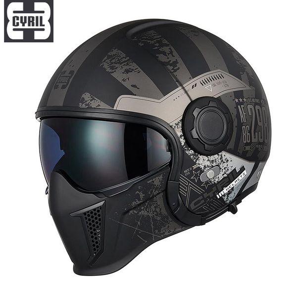 motorcycle helmets cyril vintage helmet black warrior combination men and women half full car summer
motorcycle helmets cyril vintage helmet black warrior combination men and women half full car summer