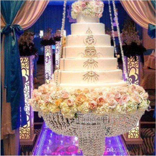 

other event & party supplies dia 18" wedding cake stand sparkling crystal clear garland chandelier suspended swing hanging rack flower