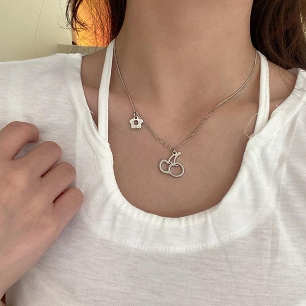 chains han edition creative design fashion and personality cherry shape pendant necklace women lovely jewelry gifts, Silver
chains han edition creative design fashion and personality cherry shape pendant necklace women lovely jewelry gifts, Silver