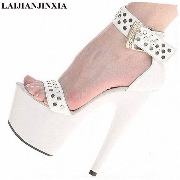 grade custom-made rivets design ankle-strap super 15cm high heel shoes sandals, dress shoes, party / wedding sandals, Black
grade custom-made rivets design ankle-strap super 15cm high heel shoes sandals, dress shoes, party / wedding sandals, Black