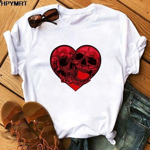 summer plus size and mens t shirt womens red women heart skull graphic aesthetics print harajuku female clothes, White;black
summer plus size and mens t shirt womens red women heart skull graphic aesthetics print harajuku female clothes, White;black
