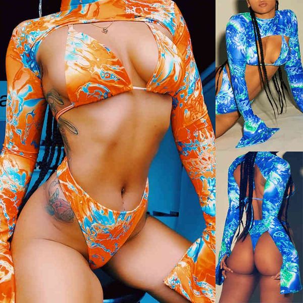 women's swimsuit printing and dyeing bikini long sleeve bikini swimsuit women, Black;gray
women's swimsuit printing and dyeing bikini long sleeve bikini swimsuit women, Black;gray