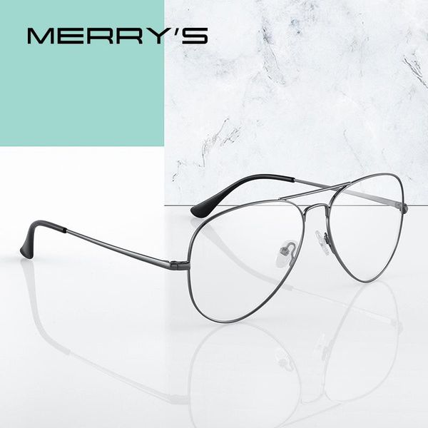 fashion sunglasses frames merrys design men classic pilot glasses frame women myopia prescription optical eyewear s2489, Black
fashion sunglasses frames merrys design men classic pilot glasses frame women myopia prescription optical eyewear s2489, Black