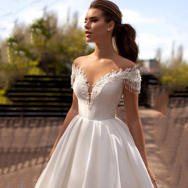 other wedding dresses fabulous tassel satin vestidos noivas sposa robe de mariee bridal engagement gown, White
other wedding dresses fabulous tassel satin vestidos noivas sposa robe de mariee bridal engagement gown, White