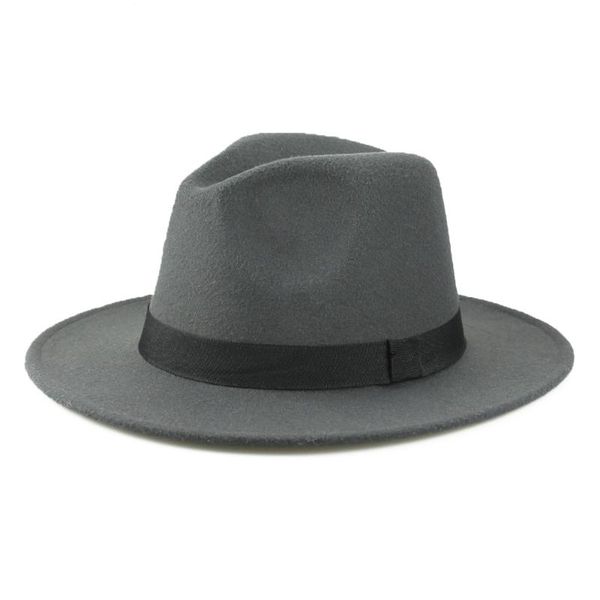 wide brim hats winter women's fedora hat vintage british elegant fascinator jazz men ribbon band belt classic the film felted cap, Blue;gray
wide brim hats winter women's fedora hat vintage british elegant fascinator jazz men ribbon band belt classic the film felted cap, Blue;gray