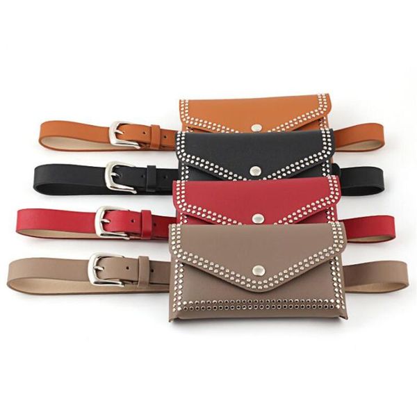 belts 2021 designer ladies punk rivets belt bag leather waistband womens black red brown waist for women cinto mujer, Black;brown
belts 2021 designer ladies punk rivets belt bag leather waistband womens black red brown waist for women cinto mujer, Black;brown