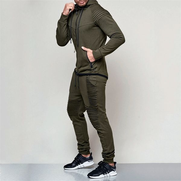 2 piece set men fashion tracksuit zipper running hoodies sweat suits men's drawstring pullover outfit workout streetwear 210916, Gray
2 piece set men fashion tracksuit zipper running hoodies sweat suits men's drawstring pullover outfit workout streetwear 210916, Gray