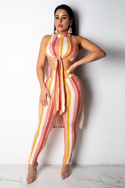 women's fashion print striped o-neck sleeveless two piece outfits chiffon hollow out asymmetrical pencil pants, White
women's fashion print striped o-neck sleeveless two piece outfits chiffon hollow out asymmetrical pencil pants, White