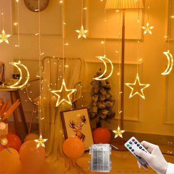 strings 3.5m led star moon curtain lights christmas garlands string fairy outdoor for home wedding holiday party year decors
strings 3.5m led star moon curtain lights christmas garlands string fairy outdoor for home wedding holiday party year decors