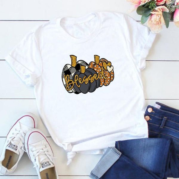 women's t-shirt blessed pumpkin shirt tshirt thankful clothing women thanksgiving aesthetic clothes fall tee cotton 100% gift, White
women's t-shirt blessed pumpkin shirt tshirt thankful clothing women thanksgiving aesthetic clothes fall tee cotton 100% gift, White