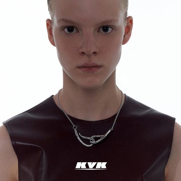 pendant necklaces kvk necklace women's 2021 ins tide online celebrity simple temperament clavicle chain high sense fashion jewelry, Silver
pendant necklaces kvk necklace women's 2021 ins tide online celebrity simple temperament clavicle chain high sense fashion jewelry, Silver
