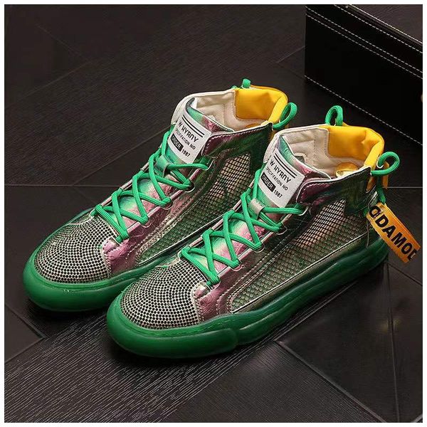 new dress shoes streets trend designer sneakers men mesh breathable rhinestone casual shoe flats loafers man high skateboard, Black
new dress shoes streets trend designer sneakers men mesh breathable rhinestone casual shoe flats loafers man high skateboard, Black