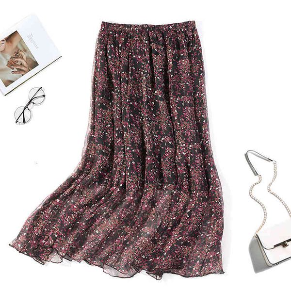 dresses women's 100% pure silk black rose two-layers pleated long skirt summer beach jn461, White
dresses women's 100% pure silk black rose two-layers pleated long skirt summer beach jn461, White