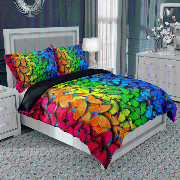 bedding sets blue red black set colorful butterflies printed design duvet cover boys girls comforter quilt 1/2 pillowcase
bedding sets blue red black set colorful butterflies printed design duvet cover boys girls comforter quilt 1/2 pillowcase