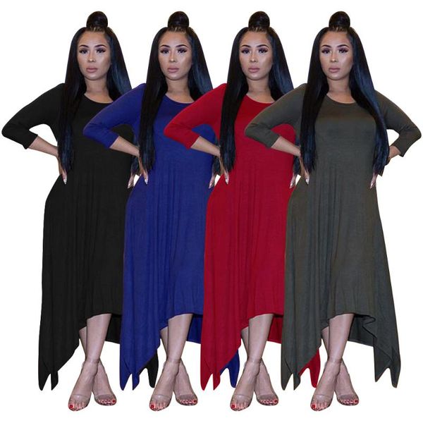 casual dresses elegant loose woman dress 2021 spring summer o neck solid women three quarter sleeve vestido, Black;gray
casual dresses elegant loose woman dress 2021 spring summer o neck solid women three quarter sleeve vestido, Black;gray