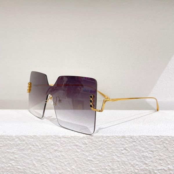 sunglasses square frameless one-piece lens gold metal fashion women's ff0842 men's glasses, White;black
sunglasses square frameless one-piece lens gold metal fashion women's ff0842 men's glasses, White;black