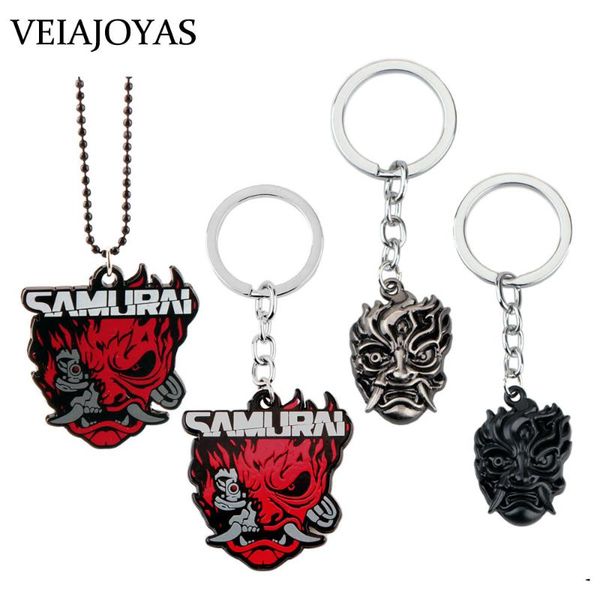 keychains design 2077 japanese samurai mask zinc alloy keychain boyfriend keyring devil punk game jewelry souvenir gift for fans, Silver
keychains design 2077 japanese samurai mask zinc alloy keychain boyfriend keyring devil punk game jewelry souvenir gift for fans, Silver
