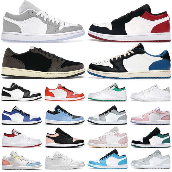 men women basketball shoes 1s low jumpman 1 university blue black unc white camo wolf grey arctic punch to my first coach mens trainerss6ez