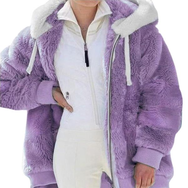 women's fur & faux plus size women plush fleece coat hooded solid hoodie oversized winter warm zipper cardigan fashion clothes casual, Black
women's fur & faux plus size women plush fleece coat hooded solid hoodie oversized winter warm zipper cardigan fashion clothes casual, Black