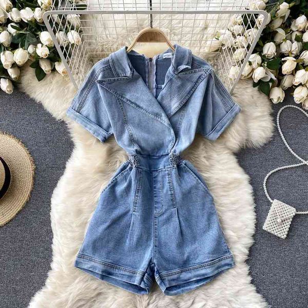 casual dresses hong kong style retro jeans female design sense niche suit collar slim short wide-leg pants fashionable jumpsuit tr, Black;gray
casual dresses hong kong style retro jeans female design sense niche suit collar slim short wide-leg pants fashionable jumpsuit tr, Black;gray