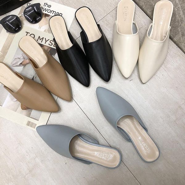 pointed toe flat slippers women black mules slides fashion ladies female mueller shoes
pointed toe flat slippers women black mules slides fashion ladies female mueller shoes