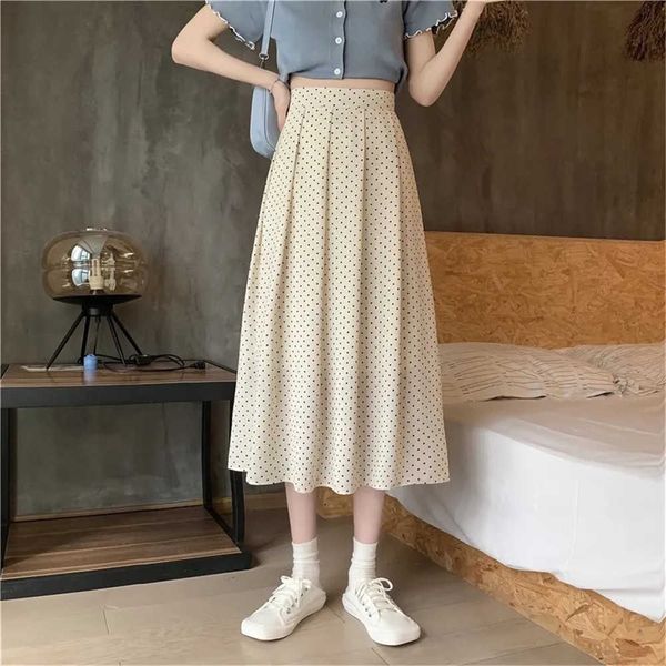 casual print dot-print pleated skirt women elastic high waist midi a-line skirt korean female black white long skirts streetwear 210619
casual print dot-print pleated skirt women elastic high waist midi a-line skirt korean female black white long skirts streetwear 210619