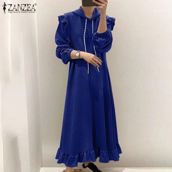 vintage women hooded dress 2021 autumn casual ruffle maxi vestidos long sundress female puff sleeve solid robe plus size dresses, Black;gray
vintage women hooded dress 2021 autumn casual ruffle maxi vestidos long sundress female puff sleeve solid robe plus size dresses, Black;gray