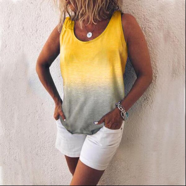 womens t shirts summer shirt casual o neck sleeveless tie dye gradient printing tee plus size s 5xl 7colors, White
womens t shirts summer shirt casual o neck sleeveless tie dye gradient printing tee plus size s 5xl 7colors, White
