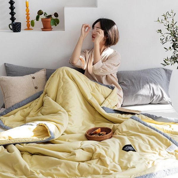 comforters & sets air-condition quilt summer comforter washed polyester fabric microfiber stitching print twin queen for bed blue
comforters & sets air-condition quilt summer comforter washed polyester fabric microfiber stitching print twin queen for bed blue