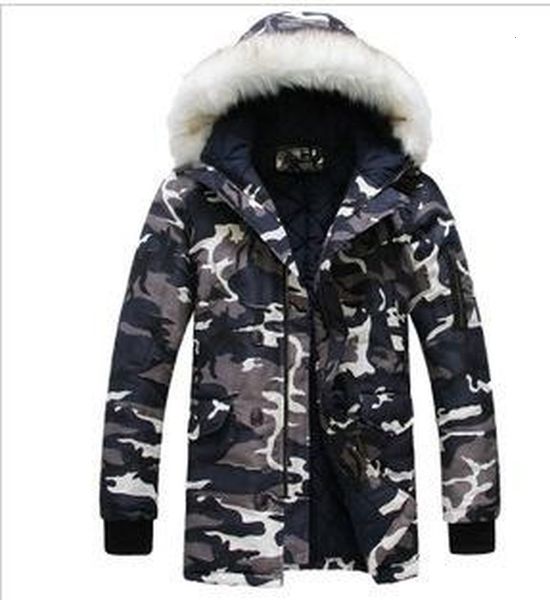 men's down & parkas thick japan south korea autumn winter jackets camouflage big fur collar long coat jacket tete-m06, Black
men's down & parkas thick japan south korea autumn winter jackets camouflage big fur collar long coat jacket tete-m06, Black