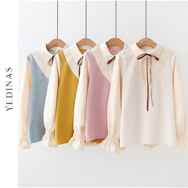yedinas women blouses turn-down autumn shirts ladies elegant outwear harajuku female joint shirt pleated korean horn sleeve 2021 women', White
yedinas women blouses turn-down autumn shirts ladies elegant outwear harajuku female joint shirt pleated korean horn sleeve 2021 women', White