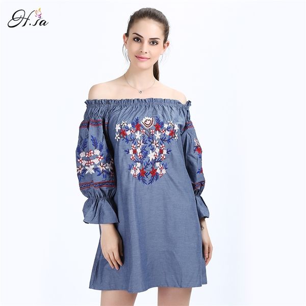 women embroidery dress summer off the shoulder party vestidos robe mujer vintage embroidered shirt 210430, Black;gray
women embroidery dress summer off the shoulder party vestidos robe mujer vintage embroidered shirt 210430, Black;gray