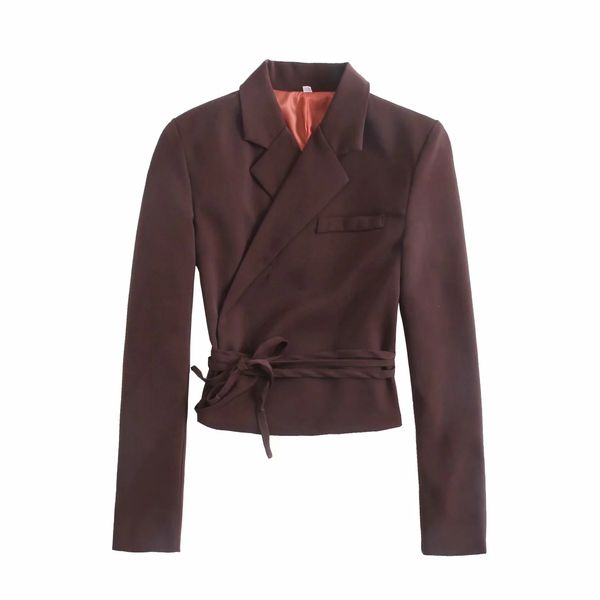 dark brown women blazer jacket design all-match lapel casual bow tie suit jacket coat office lady chic female 210521, White;black
dark brown women blazer jacket design all-match lapel casual bow tie suit jacket coat office lady chic female 210521, White;black