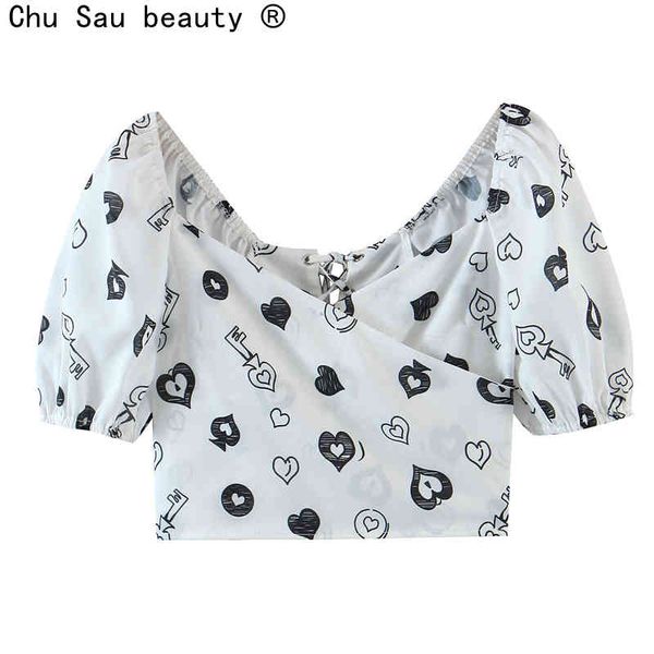 v-neck drawstring black heart print puff sleeve halter shirt female back cross straps lace-up fashion chic 210508, White
v-neck drawstring black heart print puff sleeve halter shirt female back cross straps lace-up fashion chic 210508, White