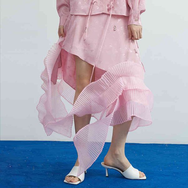 new design brand stereo pleated eugen yarn lace patchwork asymmetrical a-line mid-calf woman skirts 210421, Black
new design brand stereo pleated eugen yarn lace patchwork asymmetrical a-line mid-calf woman skirts 210421, Black