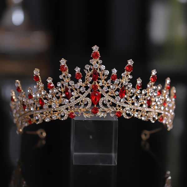 new golden bride crown princess headwear birthday red rhinestone headband wedding hair jewelry bridal tiaras vintage headpiecedio chan conta, Golden;white
new golden bride crown princess headwear birthday red rhinestone headband wedding hair jewelry bridal tiaras vintage headpiecedio chan conta, Golden;white