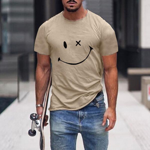 men's t-shirts fitness oversized t-shirt smile printed short sleeve tees summer casual o neck comfortable oversized t-shirts, White;black
men's t-shirts fitness oversized t-shirt smile printed short sleeve tees summer casual o neck comfortable oversized t-shirts, White;black