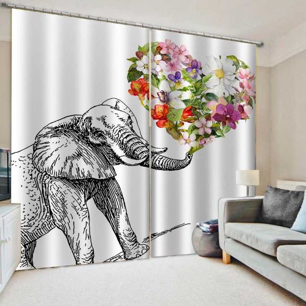 curtain & drapes creative 3d elephant love curtains for living room bedroom brief po cortina window treatment
curtain & drapes creative 3d elephant love curtains for living room bedroom brief po cortina window treatment