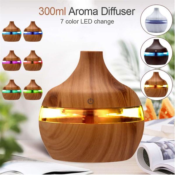 essential oils diffusers 300ml electric humidifier aroma oil diffuser ultrasonic wood grain air usb mini mist maker led light touch
essential oils diffusers 300ml electric humidifier aroma oil diffuser ultrasonic wood grain air usb mini mist maker led light touch