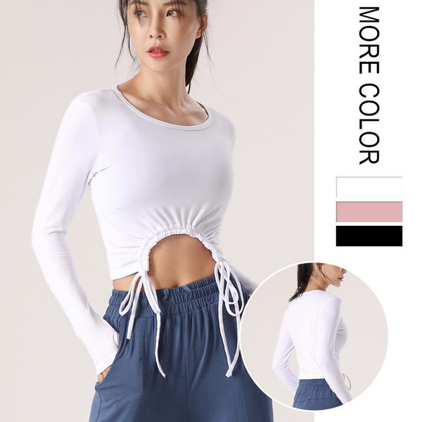 yoga outfits women shirts fitness crop sports long sleeve t-shirts drawstring casual gym clothing quick-dry round-neck tights, White;red
yoga outfits women shirts fitness crop sports long sleeve t-shirts drawstring casual gym clothing quick-dry round-neck tights, White;red