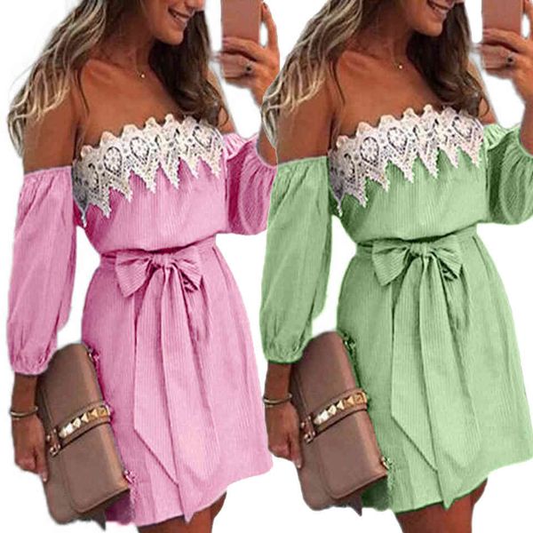 off the shoulder long sleeve dressed in shredded lace strapless summer clothes striped women's bandage dress gathered xxl party, Black;gray
off the shoulder long sleeve dressed in shredded lace strapless summer clothes striped women's bandage dress gathered xxl party, Black;gray