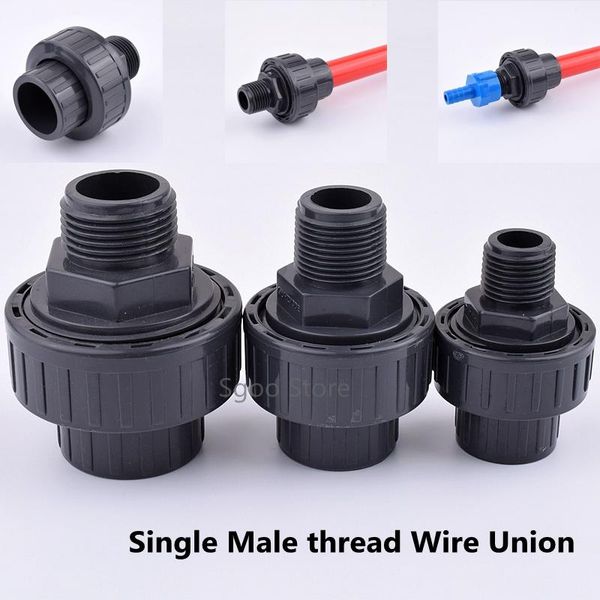 watering equipments 1~5pcs 20-63mm upvc pipe single male thread wire union direct aquarium garden irrigation plastic water supply connector
watering equipments 1~5pcs 20-63mm upvc pipe single male thread wire union direct aquarium garden irrigation plastic water supply connector