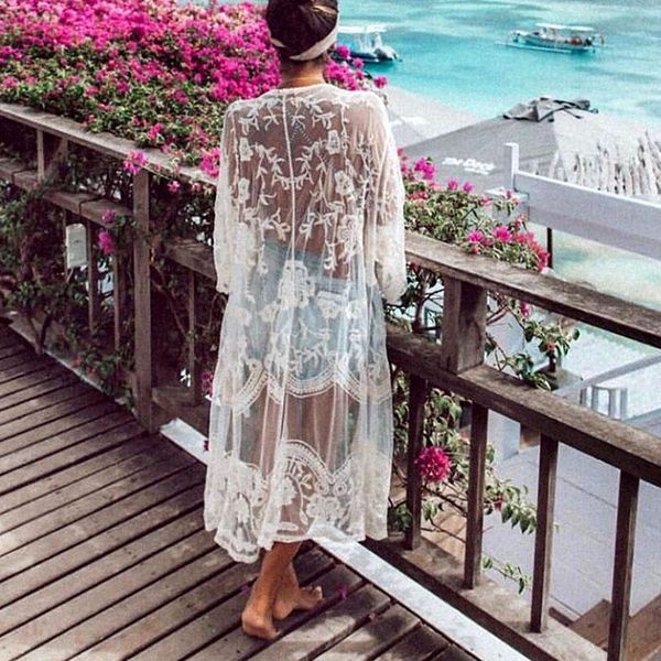 beachwear swimsuit cover up 2021 beach deep v-neck summer dress elegant white lace tunic women robe de plage women's swimwear, White;black
beachwear swimsuit cover up 2021 beach deep v-neck summer dress elegant white lace tunic women robe de plage women's swimwear, White;black