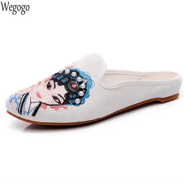 soft cotton fabric women embroidered pointed toe mules slippers autumn retro ladies comfort embroidery slide shoes, Black
soft cotton fabric women embroidered pointed toe mules slippers autumn retro ladies comfort embroidery slide shoes, Black