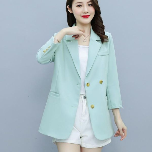 women's suits & blazers women suit jacket autumn 2021 winter fashion casual nine-point sleeve pockets ladies 160b, White;black
women's suits & blazers women suit jacket autumn 2021 winter fashion casual nine-point sleeve pockets ladies 160b, White;black